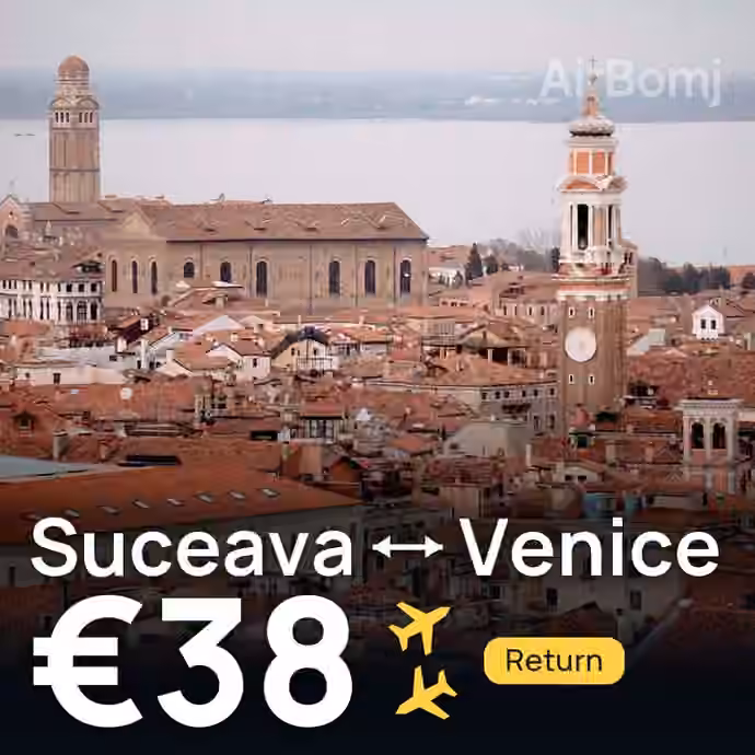 Suceava → Venice for €38