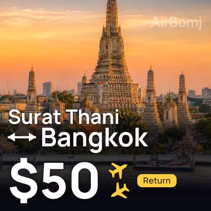 Surat Thani → Bangkok for $50