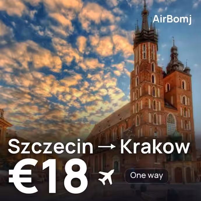 Szczecin → Krakow for €18