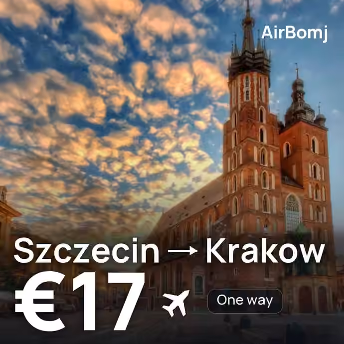 Szczecin → Krakow for €17