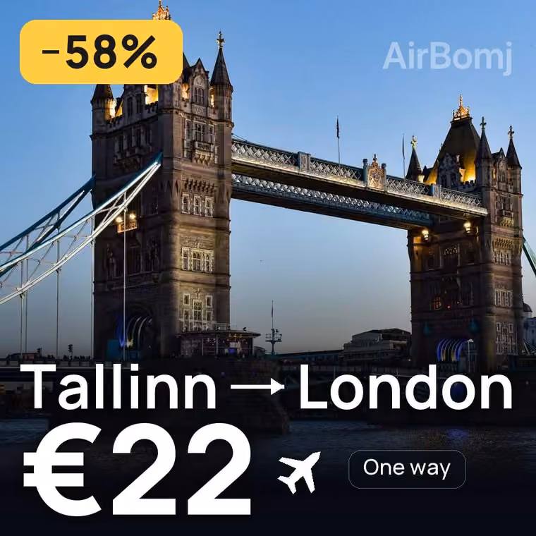 Tallinn → London for €22