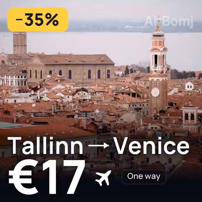 Tallinn → Venice for €17