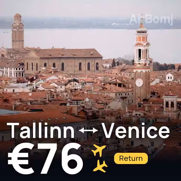 Tallinn → Venice for €76