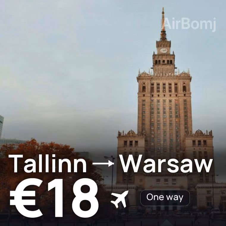 Tallinn → Warsaw for €18