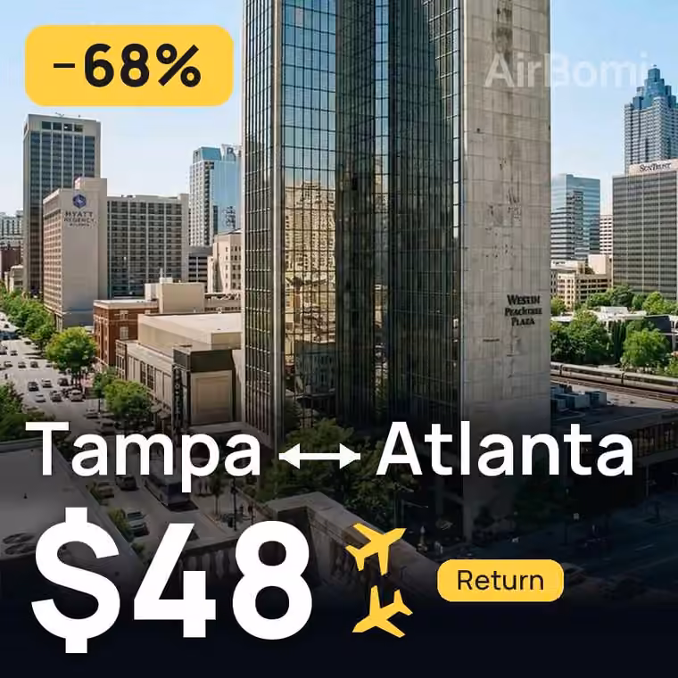 Tampa → Atlanta for $48
