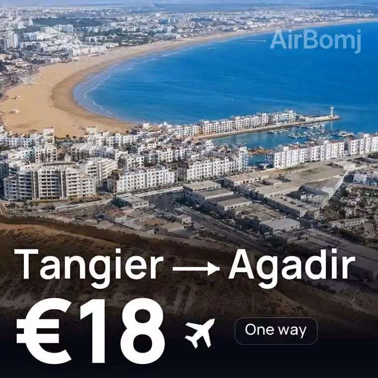 Tangier → Agadir for €18