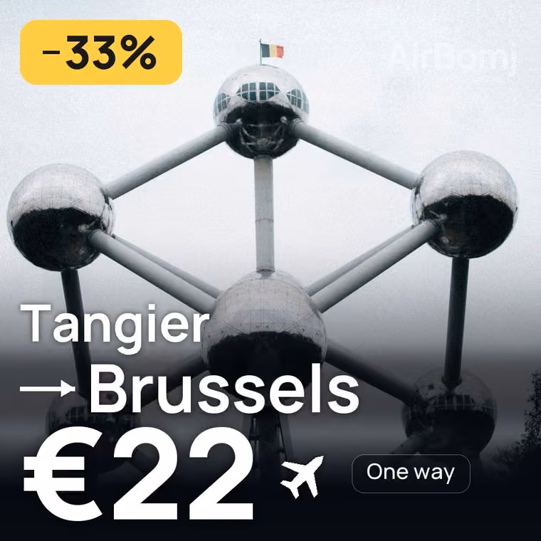Tangier → Brussels for €22