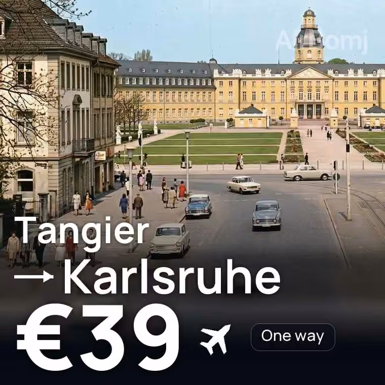 Tangier → Karlsruhe for €39
