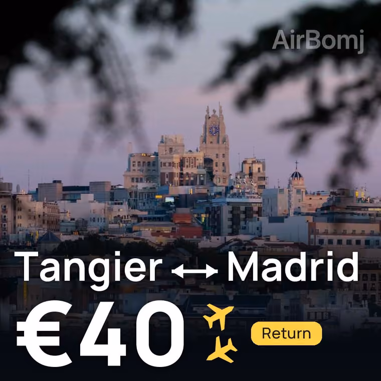 Tangier → Madrid for €40