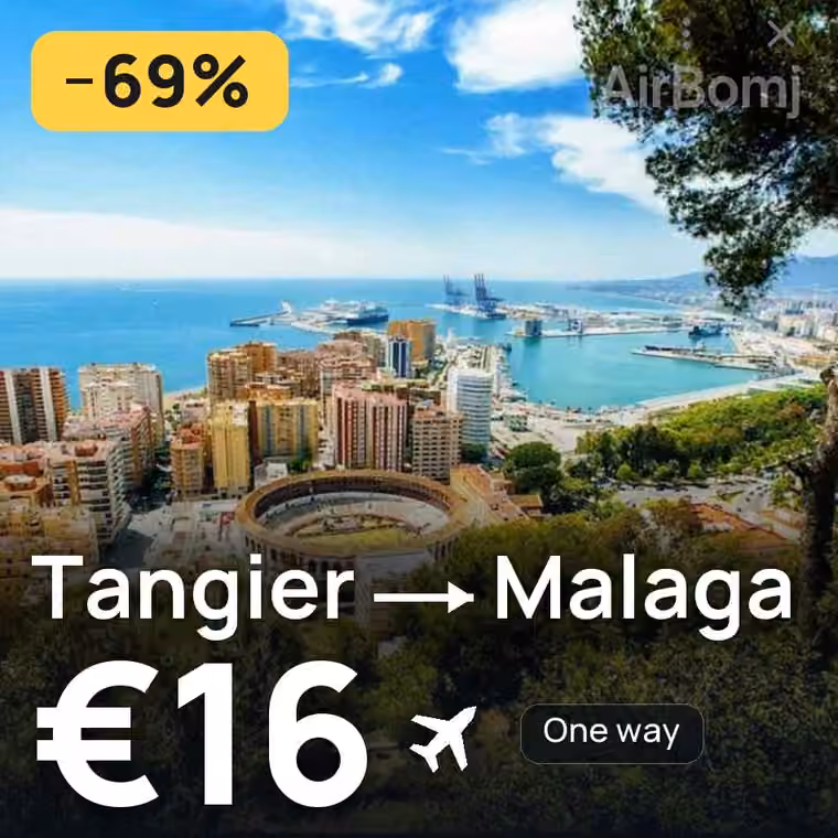 Tangier → Malaga for €16