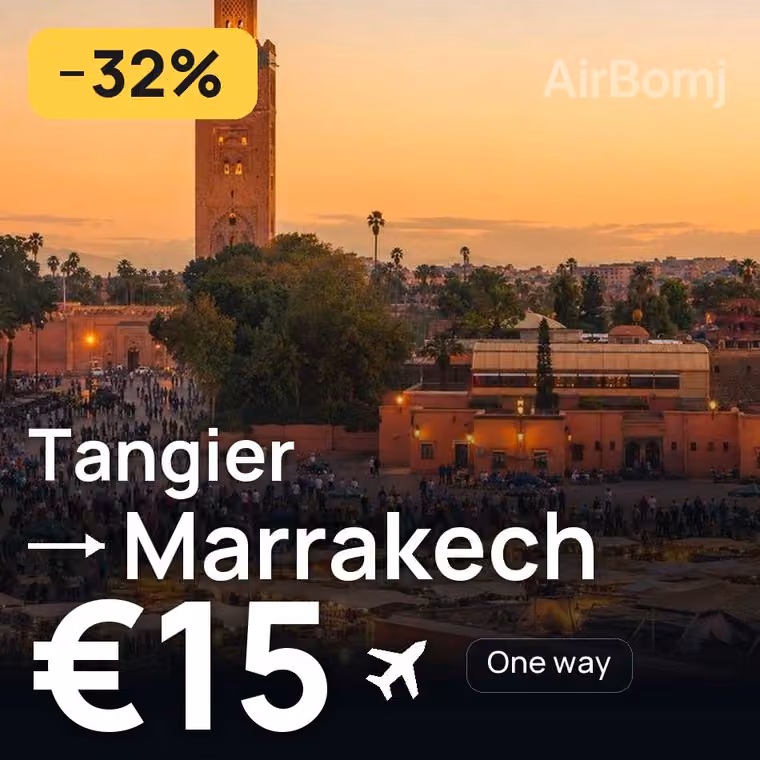 Tangier → Marrakech for €15