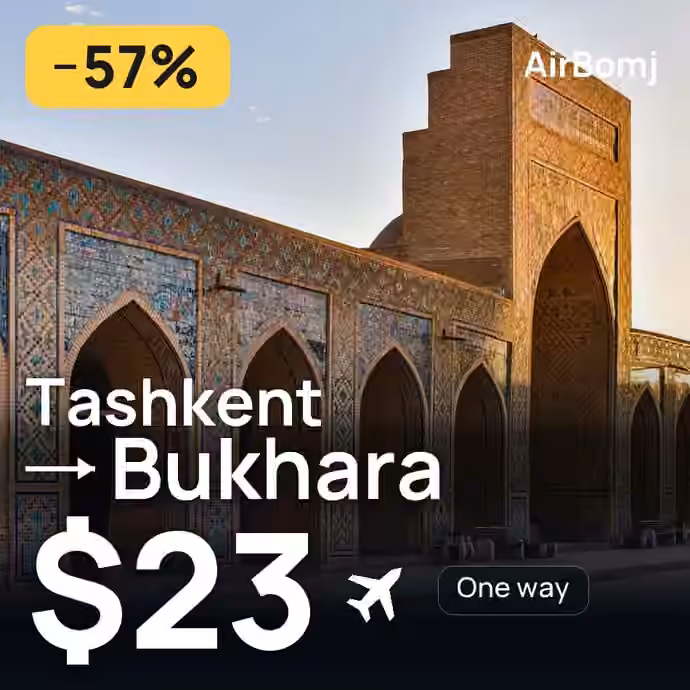 Tashkent → Bukhara for $23