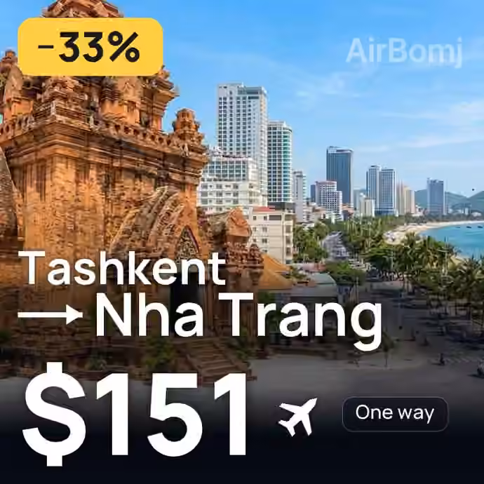 Tashkent → Nha Trang for $151