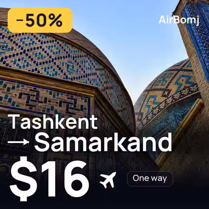 Tashkent → Samarkand for $16