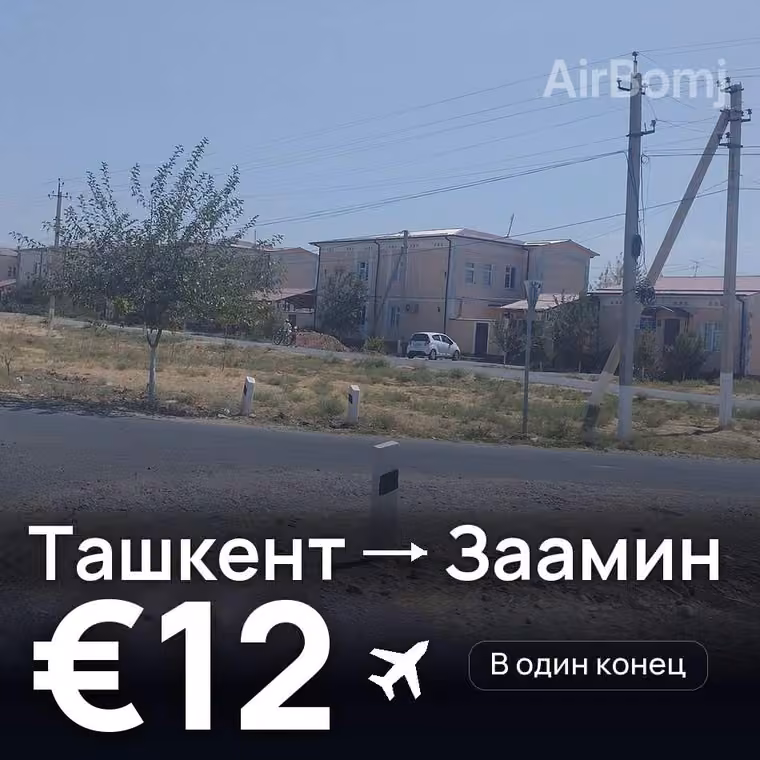 Ташкент → Заамин за €12