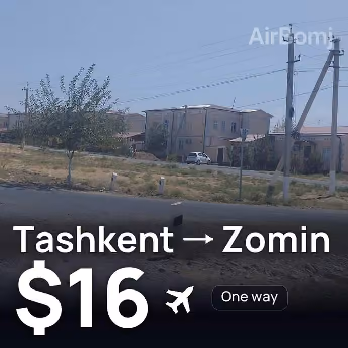 Tashkent → Zomin for $16