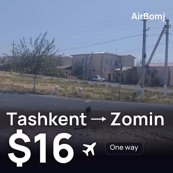Tashkent → Zomin for $16
