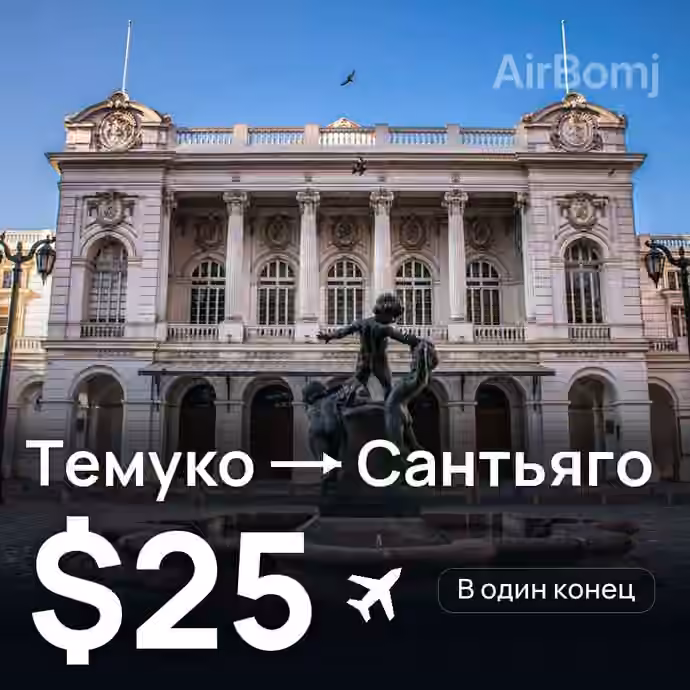 Темуко → Сантьяго — лучшая цена $25