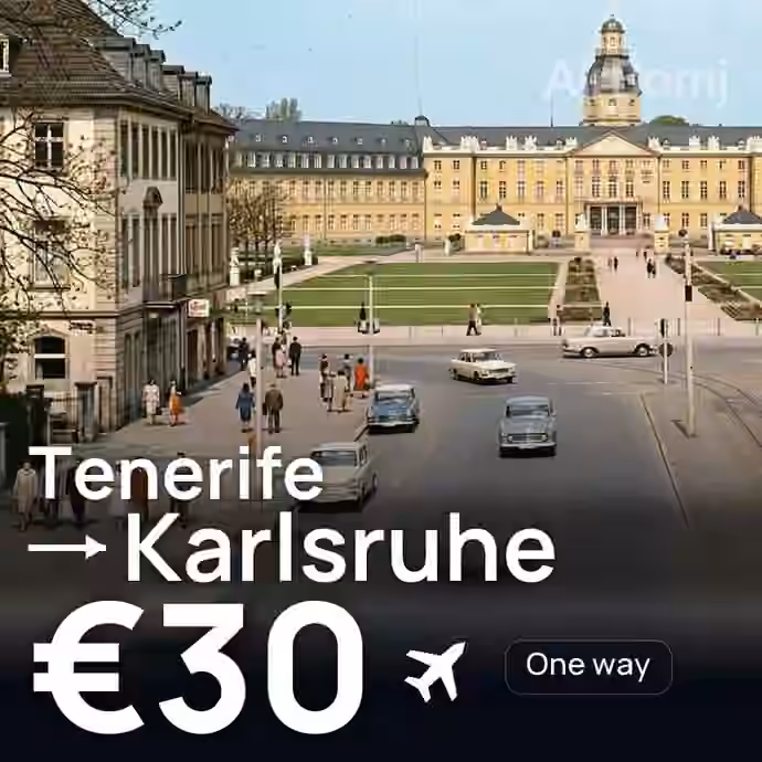 Tenerife → Karlsruhe for €30