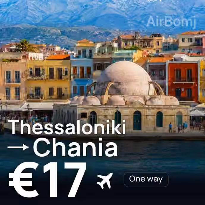 Thessaloniki → Chania for €17