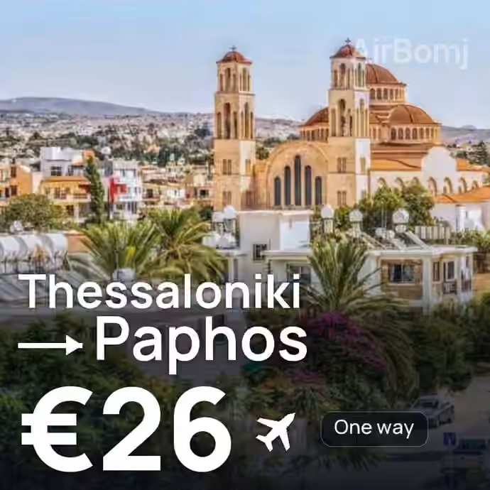 Thessaloniki → Paphos for €26