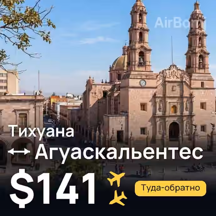 Тихуана → Агуаскальентес за $141