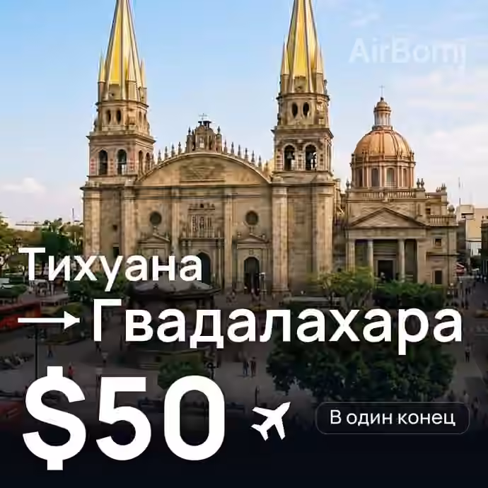 Тихуана → Гвадалахара за $50