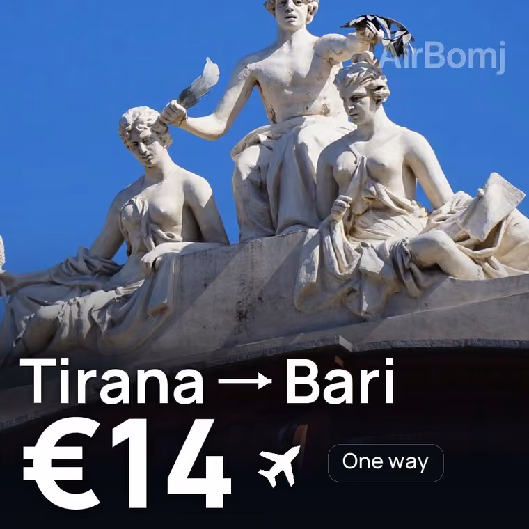 Tirana → Bari for €14