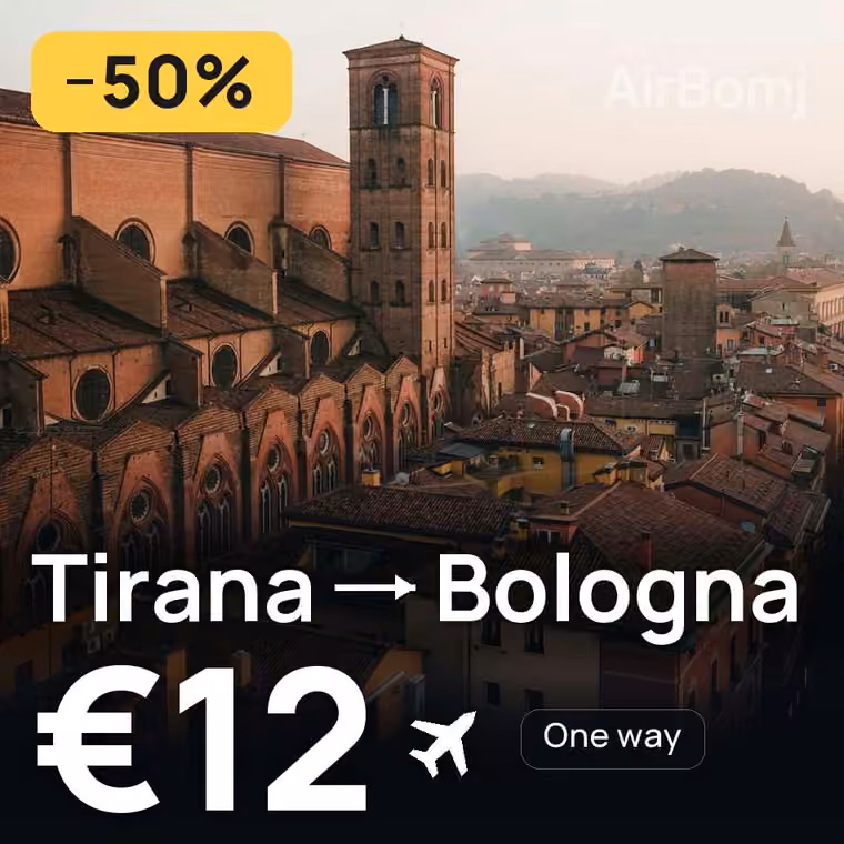 Tirana → Bologna for €12