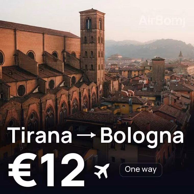 Tirana → Bologna for €12
