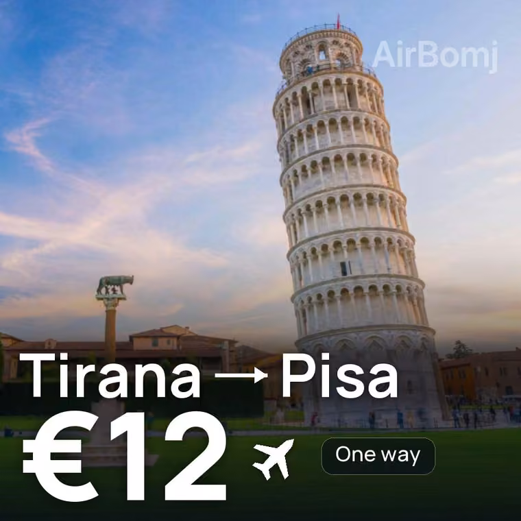 Tirana → Pisa for €13