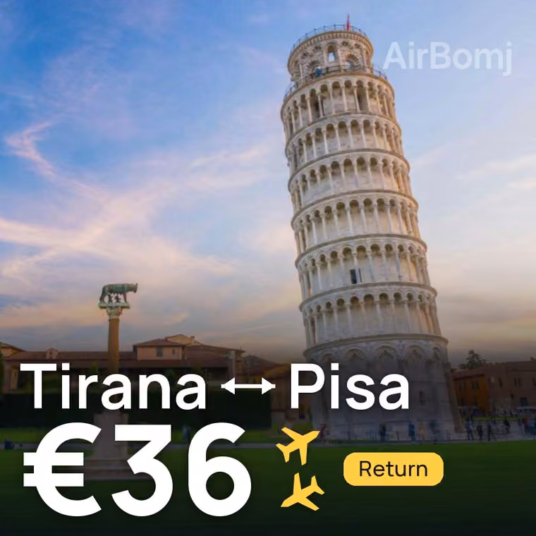 Tirana → Pisa for €36