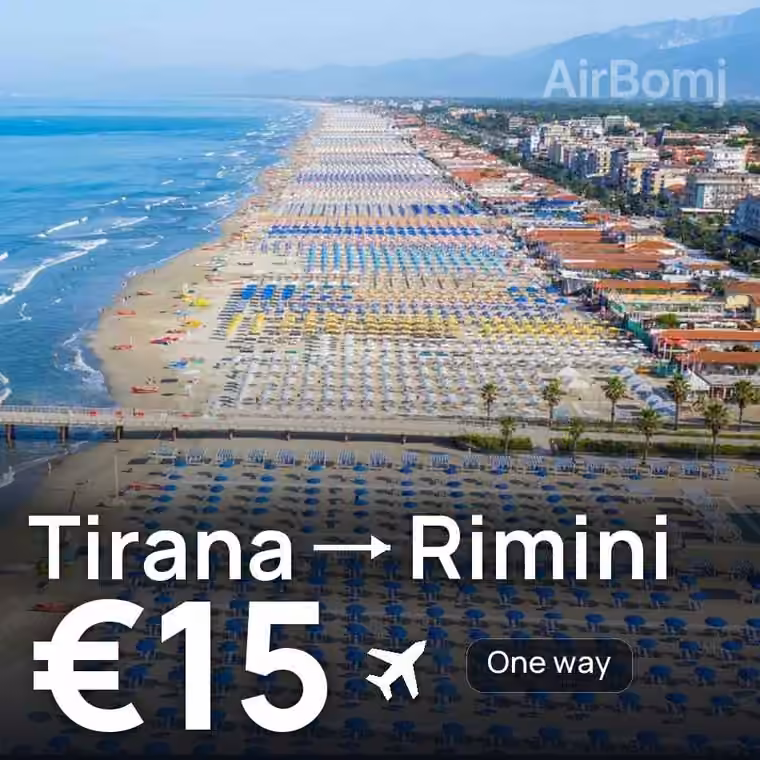 Tirana → Rimini for €15