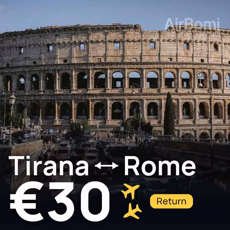 Tirana → Rome for €30