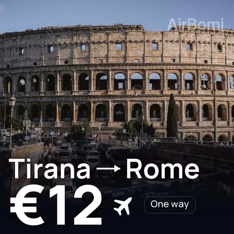 Tirana → Rome for €12