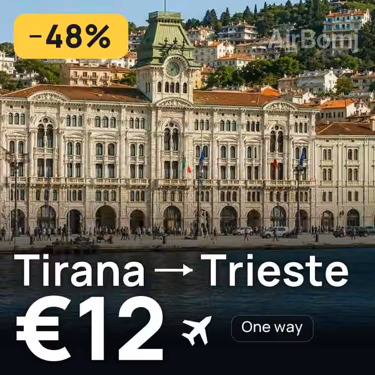 Tirana → Trieste for €12