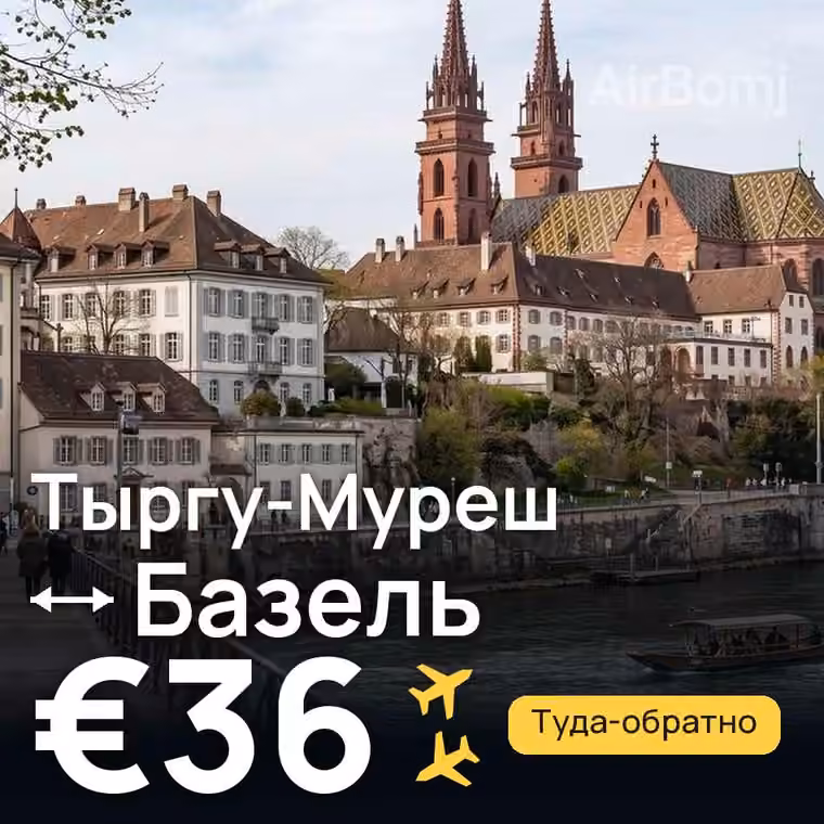 Тыргу-Муреш → Базель — лучшая цена €36