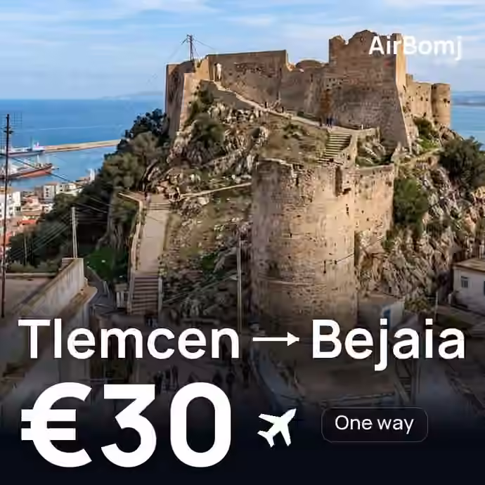 Tlemcen → Bejaia for €30