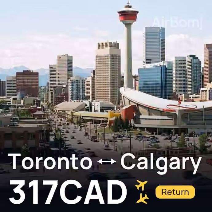 Toronto → Calgary for 317 CAD