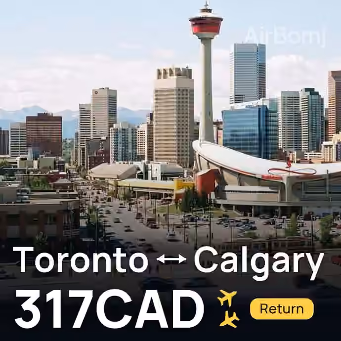 Toronto → Calgary for 317 CAD