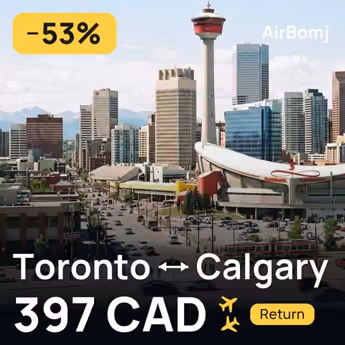Toronto → Calgary for 397 CAD