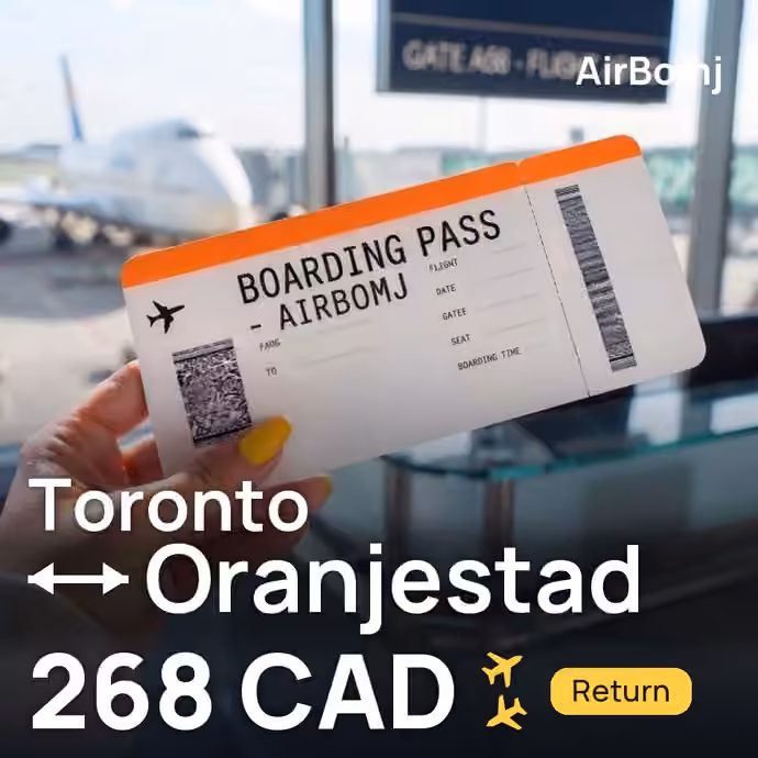 Toronto → Oranjestad for 268 CAD