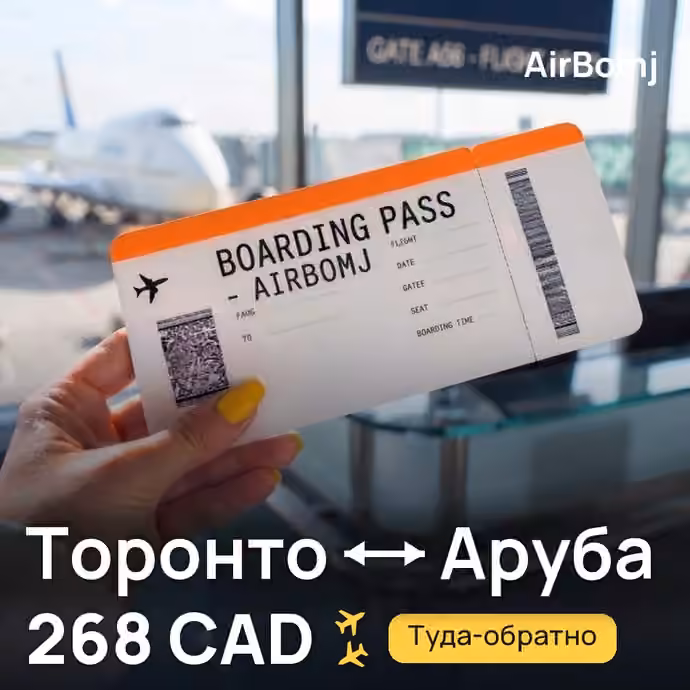 Торонто → Аруба — лучшая цена 268 CAD