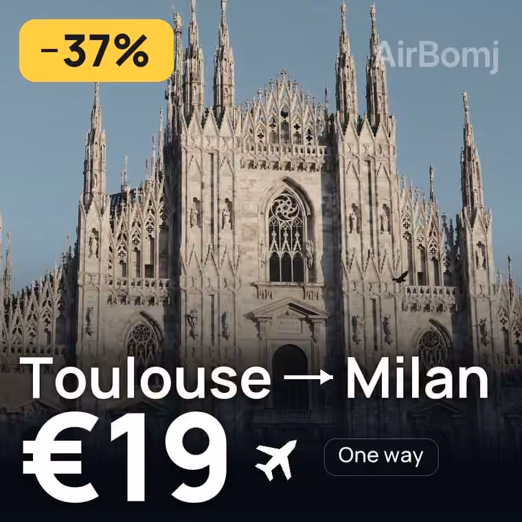Toulouse → Milan for €19