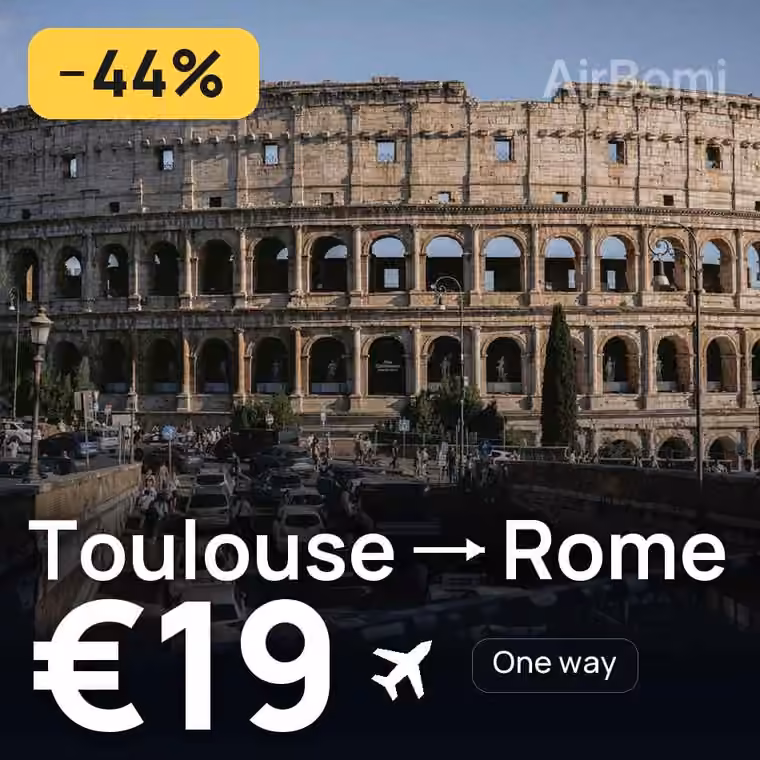 Toulouse → Rome for €19