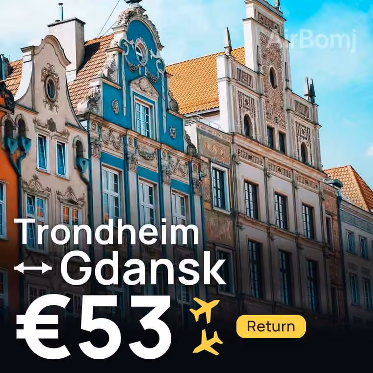 Trondheim → Gdansk for €53