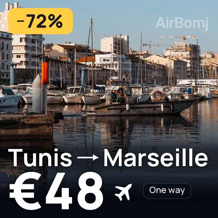 Tunis → Marseille for €54