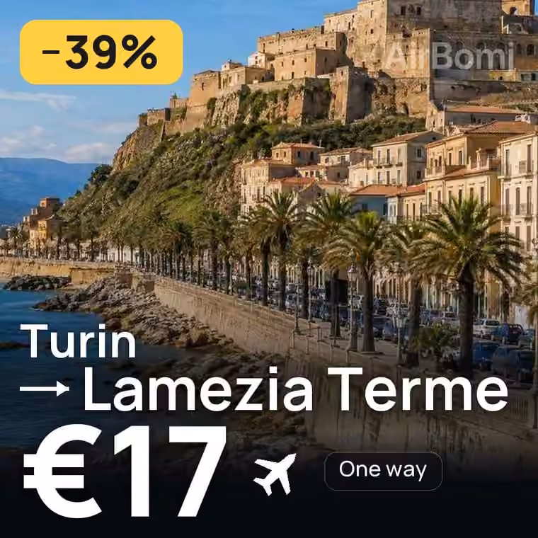 Turin → Lamezia Terme for €17