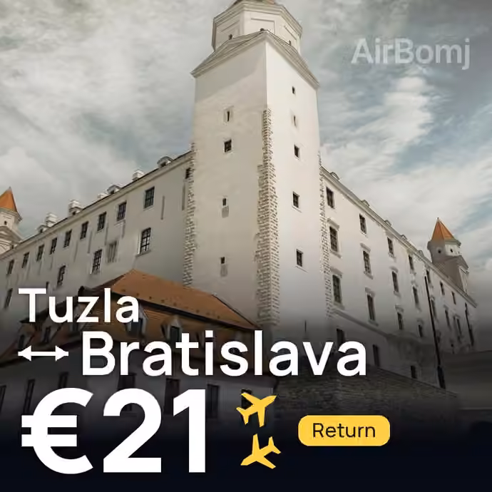 Tuzla → Bratislava for €21