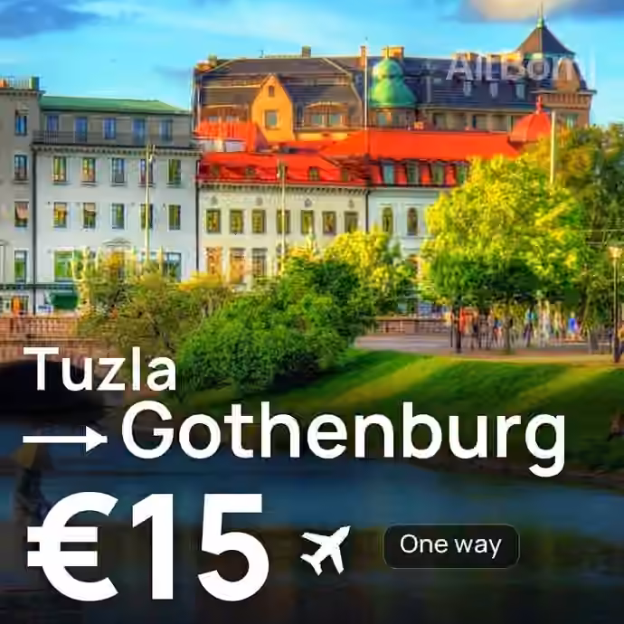 Tuzla → Gothenburg for €15